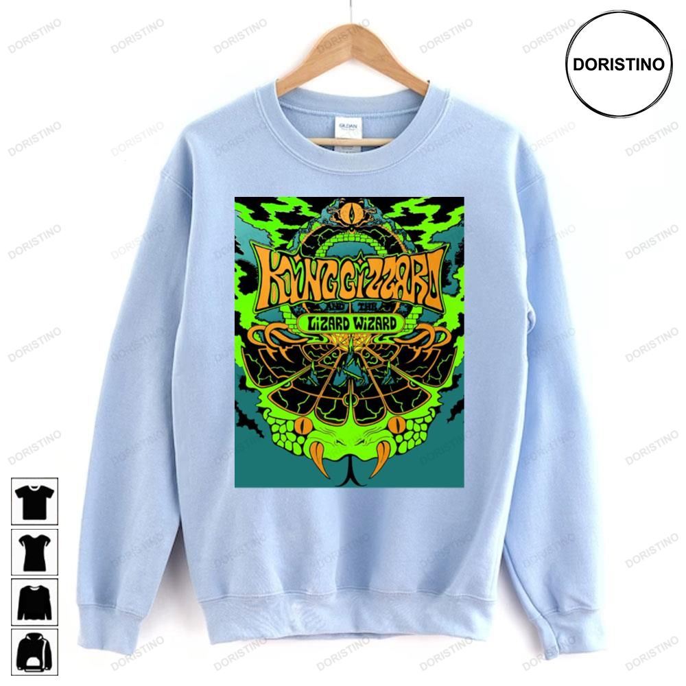 Green Snake King Gizzard And The Lizard Wizard Awesome Shirts